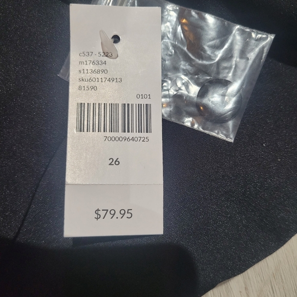 Lane Bryant Women's 4 Season Straight Leg Midrise Dress Pants Size 26 Black NEW - Picture 9 of 9